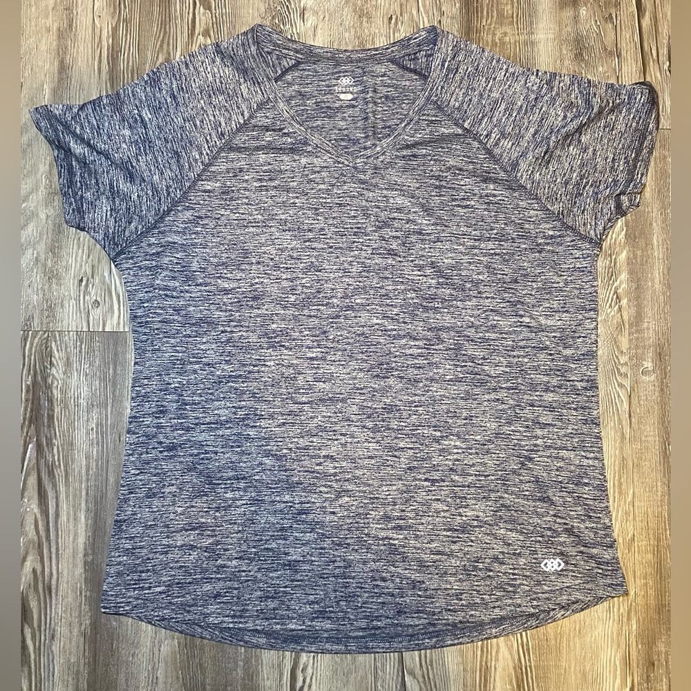Legends Athletic Activewear Top Heather Blue Women’s Size XL EUC Comfy Casual